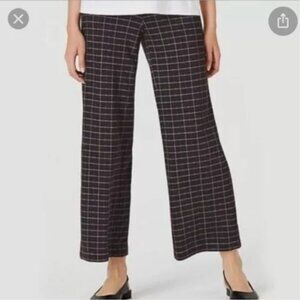 J. Jill NWOT Ponte Full Leg Plaid Pants